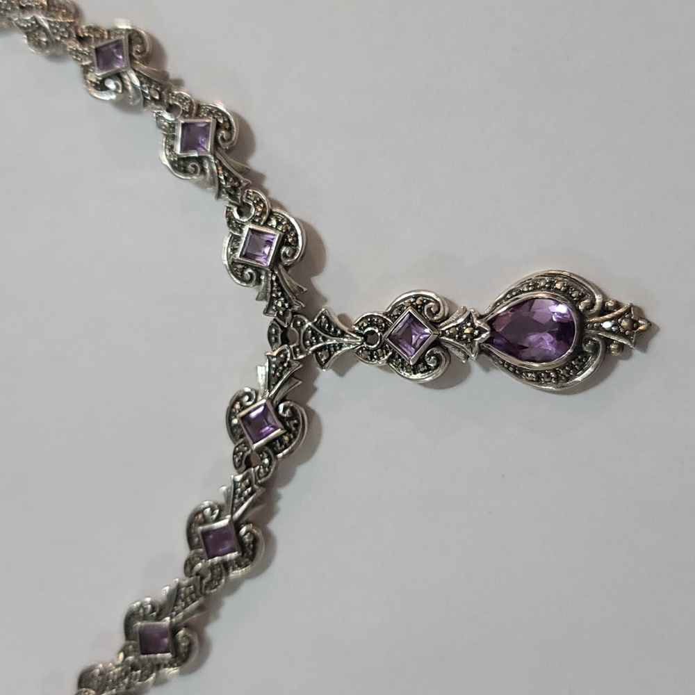 Vintage Amethyst Necklace - Picture 2 of 3